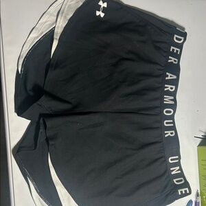 Under Armour Black and White Performance Shorts